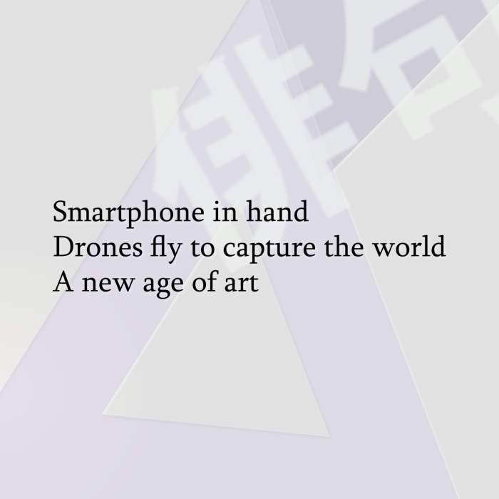 Smartphone in hand Drones fly to capture the world A new age of art