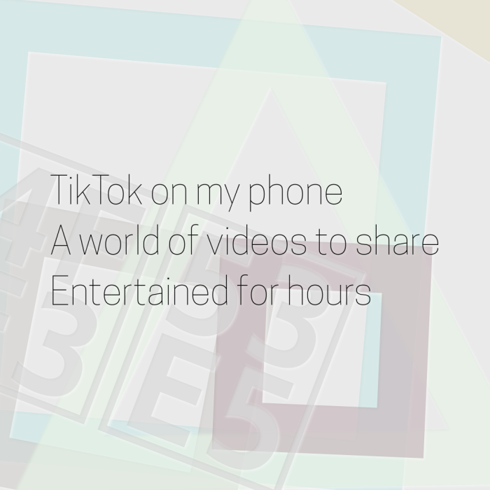 TikTok on my phone A world of videos to share Entertained for hours